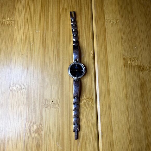 Bulova Ladies' Diamond Black + Silver Minimalist Watch 96L163, 23mm - Picture 2 of 5